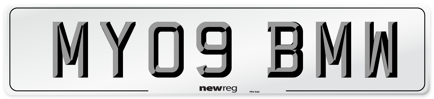 MY09 BMW Number Plate from New Reg